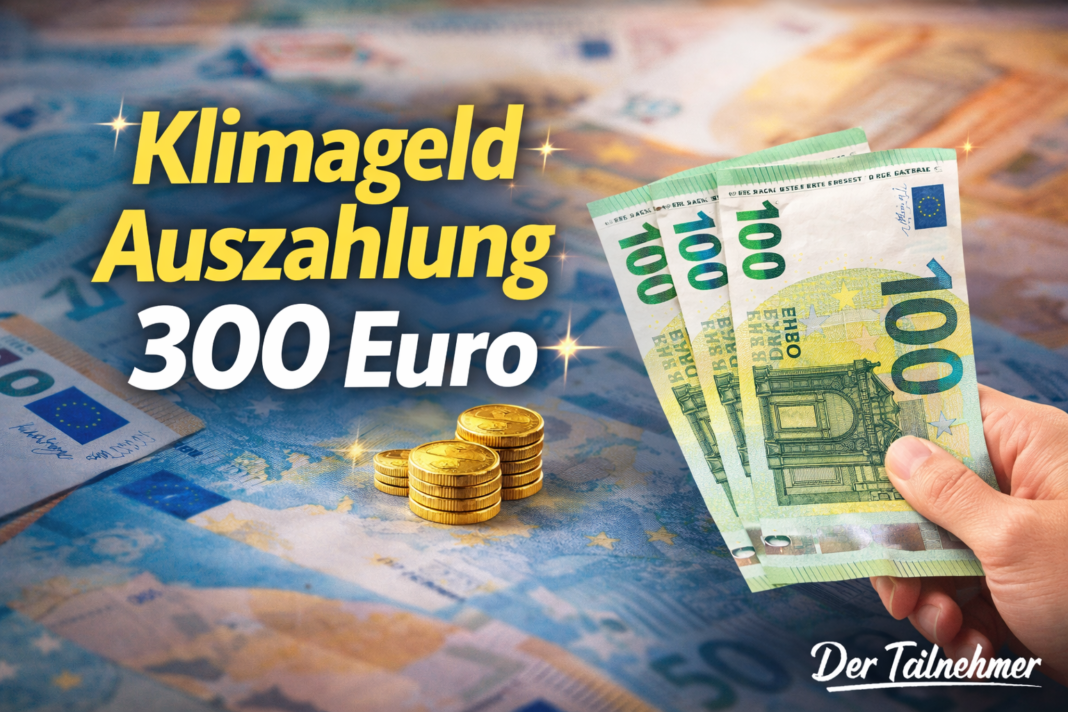 Klimageld Auszahlung 300 Euro